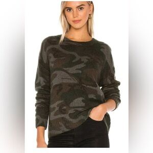 Rails Perci Wool Sweater in Jungle Camo Pullover in Green S